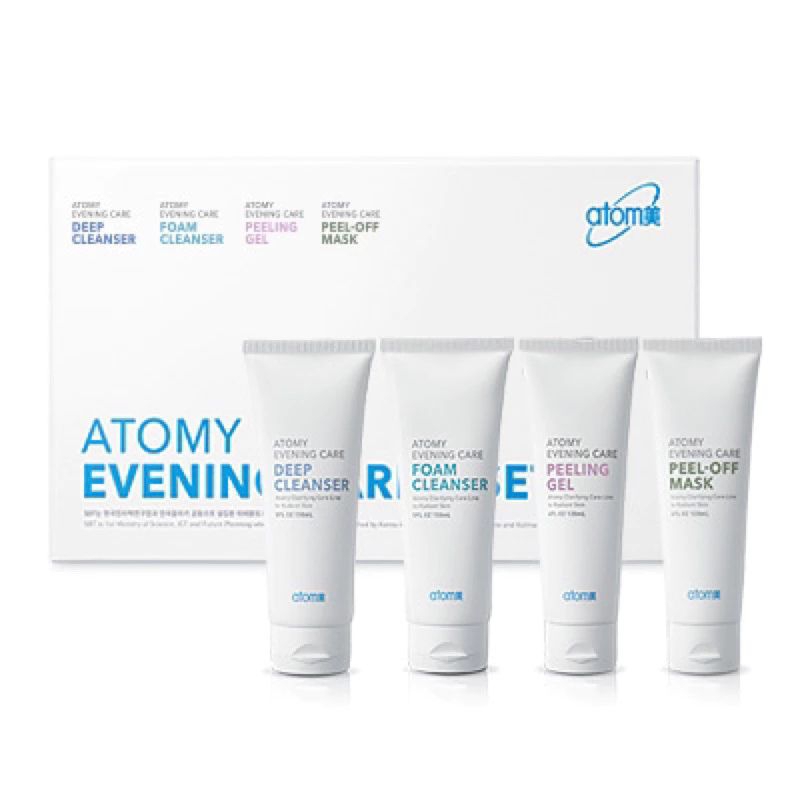 ATOMY EVENING CARE 4 SET ชุดสปา 4 ขั้นตอนการทำความสะอาดและดูแลผิวแบบล้ำลึก