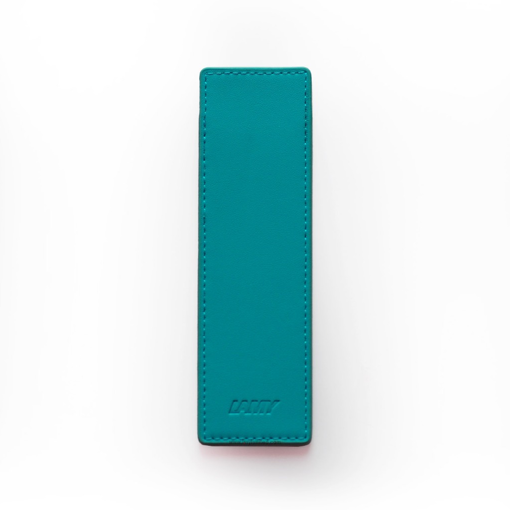 LAMY candy aquamarine leather case (เคสหนังปากกาลามี่ สีฟ้า)
