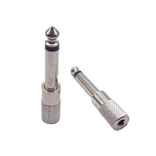 หัวแปลงแจ๊คMONO 6.35mm TO 3.5mm แจ๊ค6.35mm แปลงแจ๊ค3.5mm ปลั๊กไมค์ mono ท้าย 3.5mm