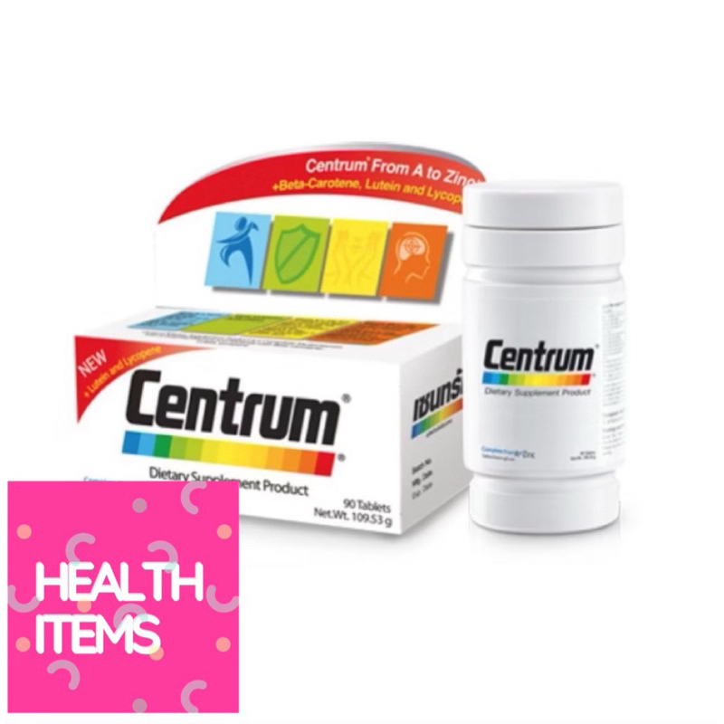 Centrum Betacarotene Lutein and Lycopene เซนทรัมวิตามินและเกลือแร่ 22 ชนิด