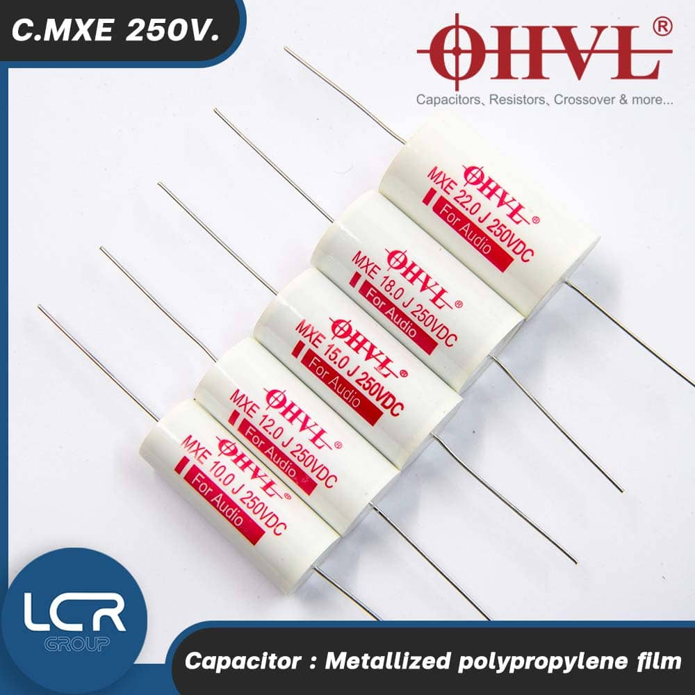 OHVL C.MXE 10.0-22.0uF 250V. คาปาซิเตอร์ ตัวเก็บประจุ ซีคล่อมลำโพง Metallized polypropylene film capacitor