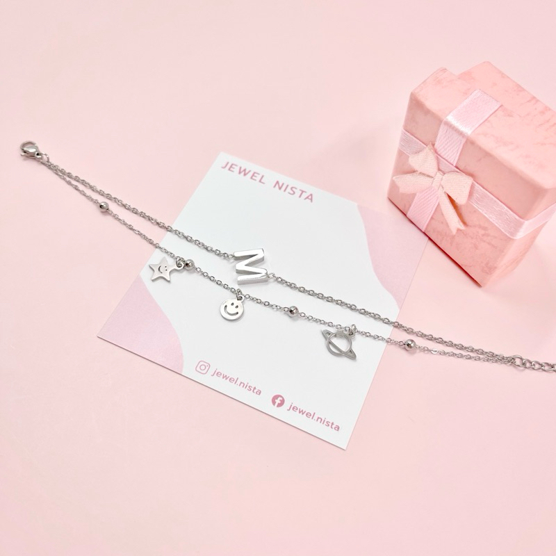 letter bracelet สร้อยข้อมือตัวอักษร A-Z ❣️🌟ทักแชทก่อนสั่ง🌟❣️