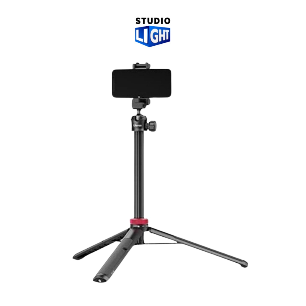Ulanzi MT-44 Extendable Vlog tripod monopod ไม้เซลฟี่ ขาตั้งโทรศัพท์ มาพร้อมหัวจับมือถือ