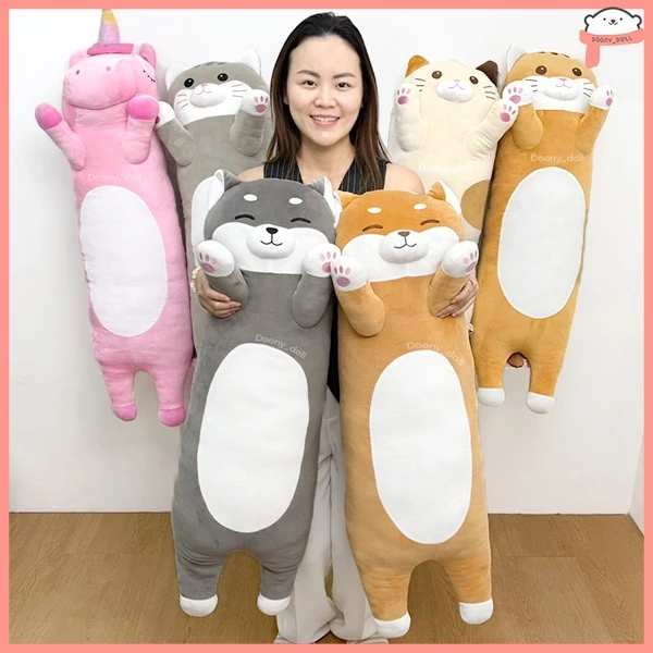 📍มี 7ลาย📍หมอนข้างหมา แมว ยูนิคอร์น ไดโนเสาร์ ยาว 100cm