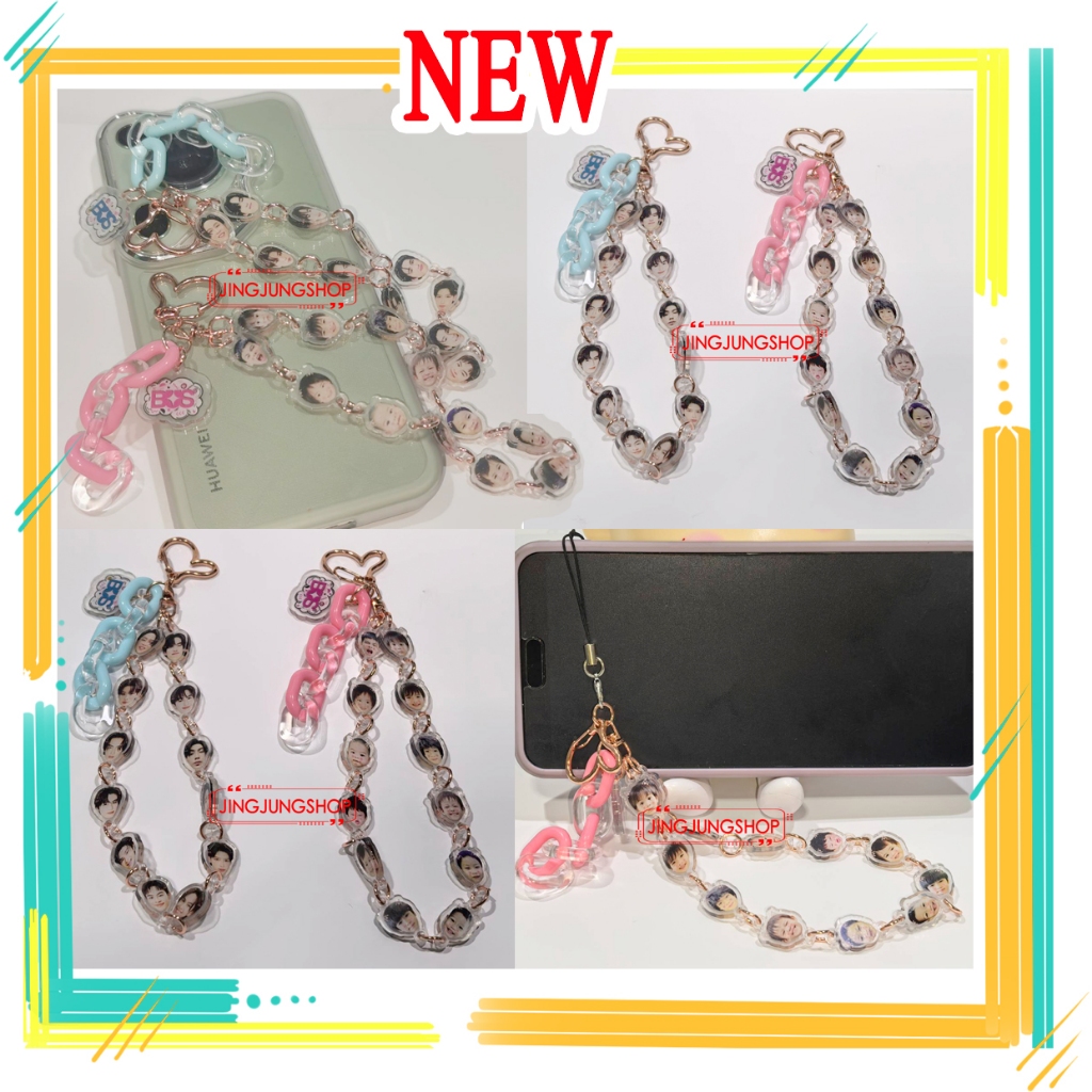 พวงกุญแจ สายคล้องแขน สายห้อยโทรศัพท์ ห้อยกระเป๋า (บัส)  BUS *Because of you I shine*