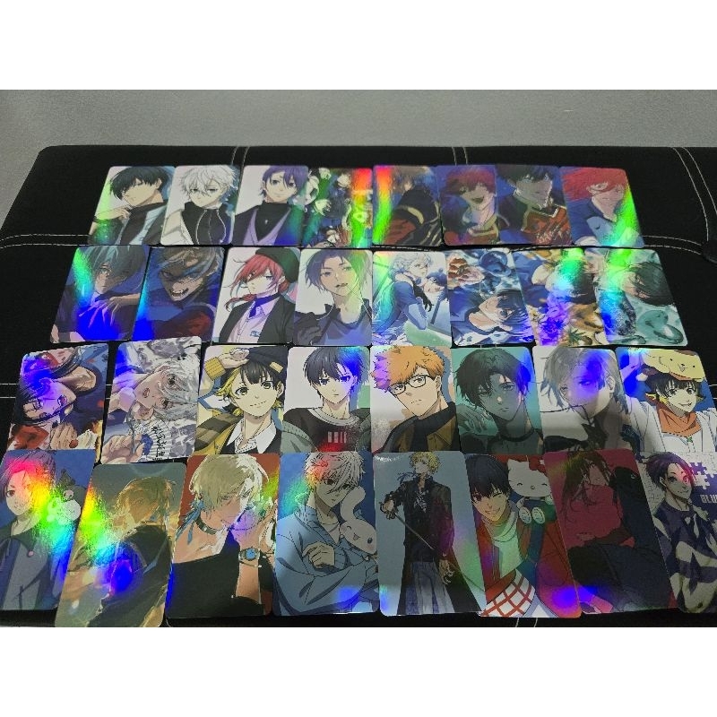 (พร้อมส่ง ) แบบ3 การ์ดโลโม่อนิเมะ เลเซอร์ Blue lock บลูล็อค คุกฟ้า วิบวับ เรืองแสง Lomo cards laser lazer Anime