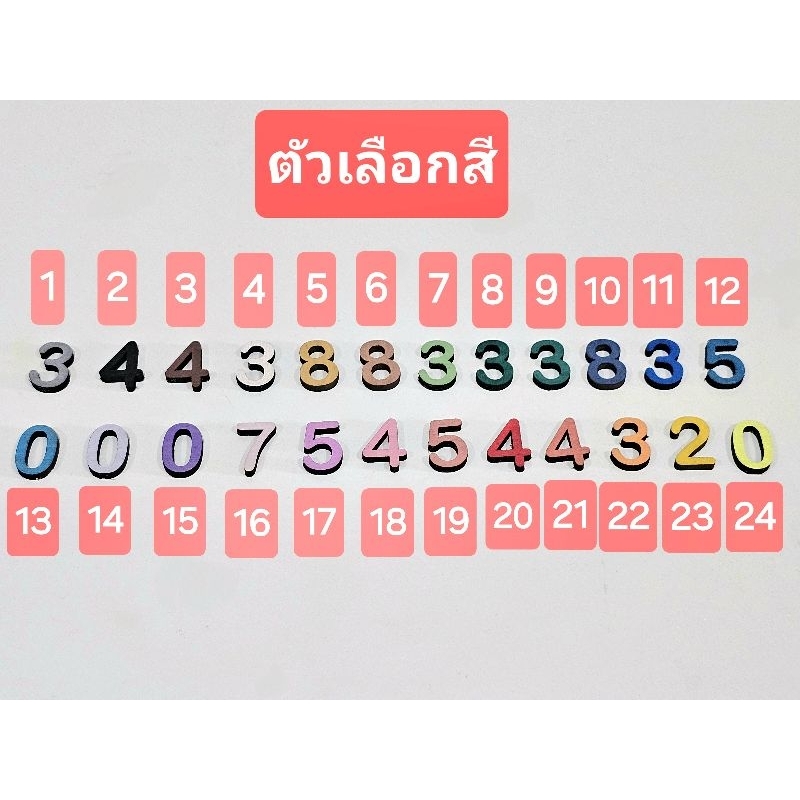 ชุดตัวอักษรไม้ ตัวเลขไม้ ชุดA-Z, ชุด0-9 อักษรไม้ DIY ขนาด 15mm.  พร้อมส่ง ราคา ถูกที่สุด ดีลบีเคเค แกลเลอรีภาพที่ 6
