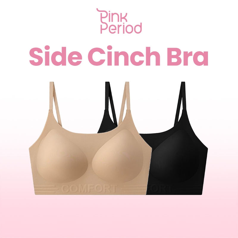 Pink Period🎀เจลลี่บรา บราไร้ขอบ ไร้โครง Free Size Bra ดันทรง ยืดหยุ่นดีเยี่ยม ผ้านุ่มสบาย ซัพพอร์ตหน้าอกได้ดีขึ้น B-067