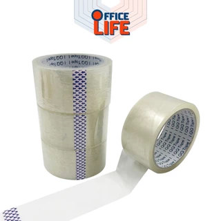 QQ Tape (คิวคิว) OPP เทปไร้เสียง เทปใส ขนาด 2 นิ้ว x 45 / 100 หลา 45 ไมครอน ( 1 ม้วน )