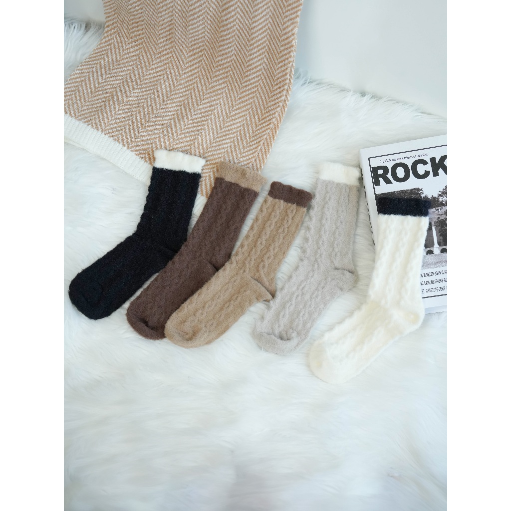 WS13 Fluffy socks (set 5 pairs)