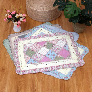 พรมเช็ดเท้าผ้าฝ้ายลายผ้าต่อ 40*60cm