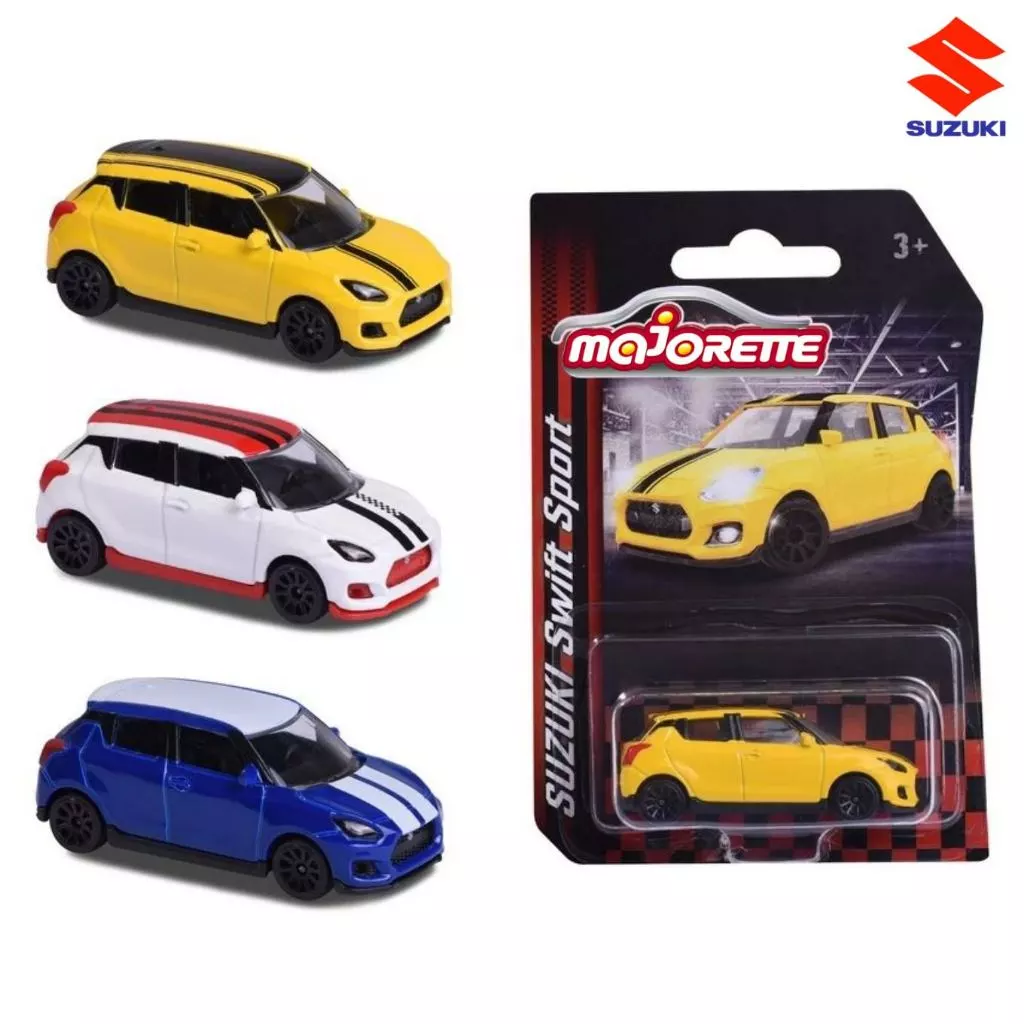 รถเหล็ก majorette Suzuki swift sport สเกล1/64 ลิขสิทธิ์แท้ มาจอเร็ต ซูซูกิ สวิฟท์ สปอร์ต เลือกสีได้ MJ53053ST8 #
