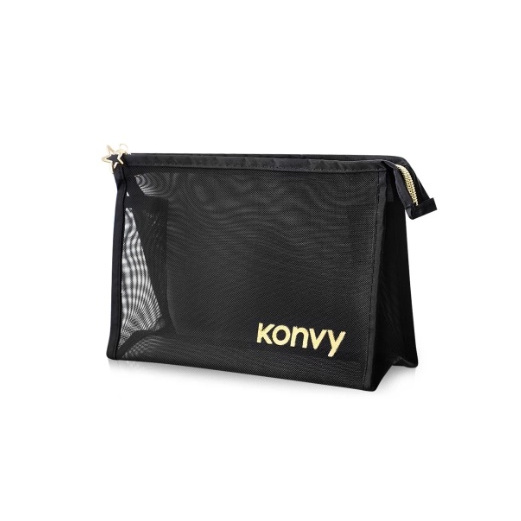 Konvy กระเป๋าเครื่องสำอางแบบตาข่าย 23x13ซม.