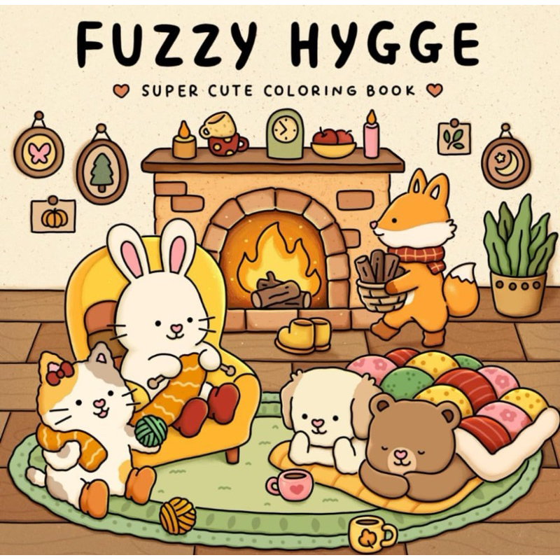 สมุดระบายสี Fuzzy Hygge by Vivi Tinta