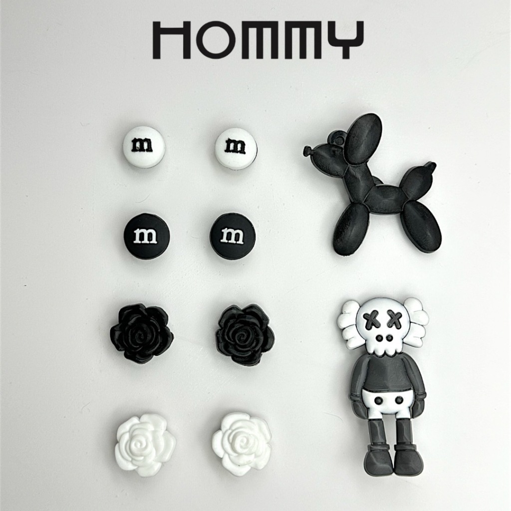 (1ชุด) HOMMY Jibbitz ตัวการ์ตูนติดรองเท้าหัวโต รองเท้าแฟชั่น ตัวติดซิลิโคน มีหลายแบบให้เลือก JB