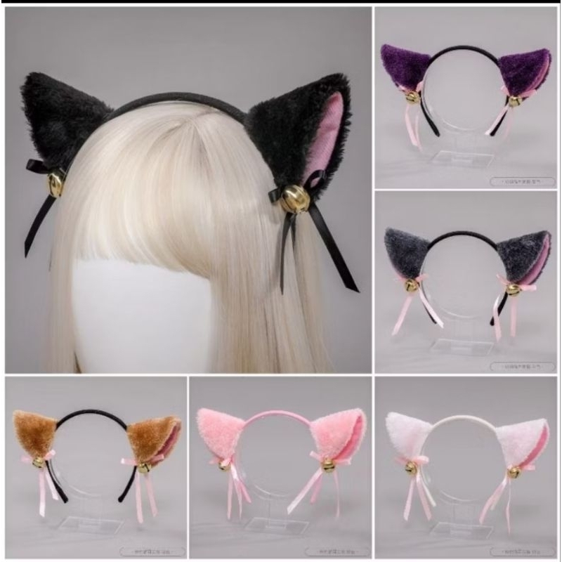 ร้านไทย   ที่คาดผมหูแมว คอสเพลย์ หูแมวมีกระดิ่ง สำหรับงาน ปาร์ตี้ แฟนซี