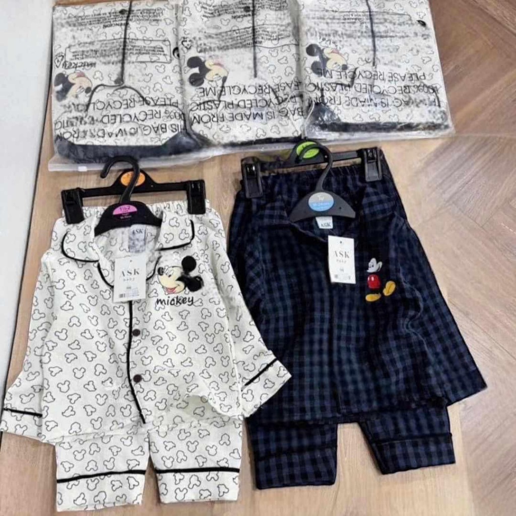 พร้อมส่ง ธ67-ธ68 3886 ชุดนอนมิกกี้