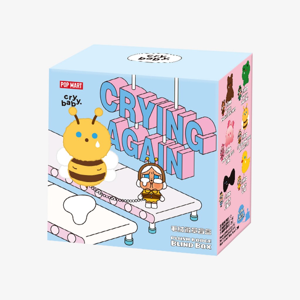 [พร้อมส่งจากไทย] CRYBABY Crying Again Series-Plush Badge Blind Box