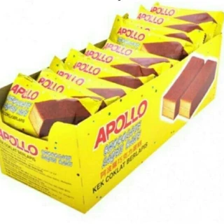 Apollo​ เค้กช็อคโกแลต (อพอลโล่)ขนมเค้ก เคลือบ ช็อคโกแลต มี24ชิ้น ช็อกโกแลต ขนมมาเลย์ ขนมนำเข้า เค้ก พาย เบอเกอรี่ ขนม