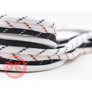 เชือกรองเท้า (1คู่) Ok Shoelaces Polyester 100% แบบกลม 5mm เหนียว ไม่ขาดง่าย พร้อมส่งในไทย
