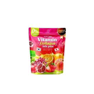 Pontina พรทิน่า วิตามิน คอลลาเจน มิกซ์ พลัส Vitamin Collagen mix plus ปริมาณสุทธิ 200 กรัม ( 10กรัม x 20 ซอง)