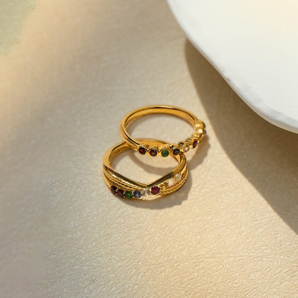 แหวนพลอยแท้นพเก้ารูปทรงอินฟินีตี้ รุ่น Eve (Chada Collection) - รูปที่ 2