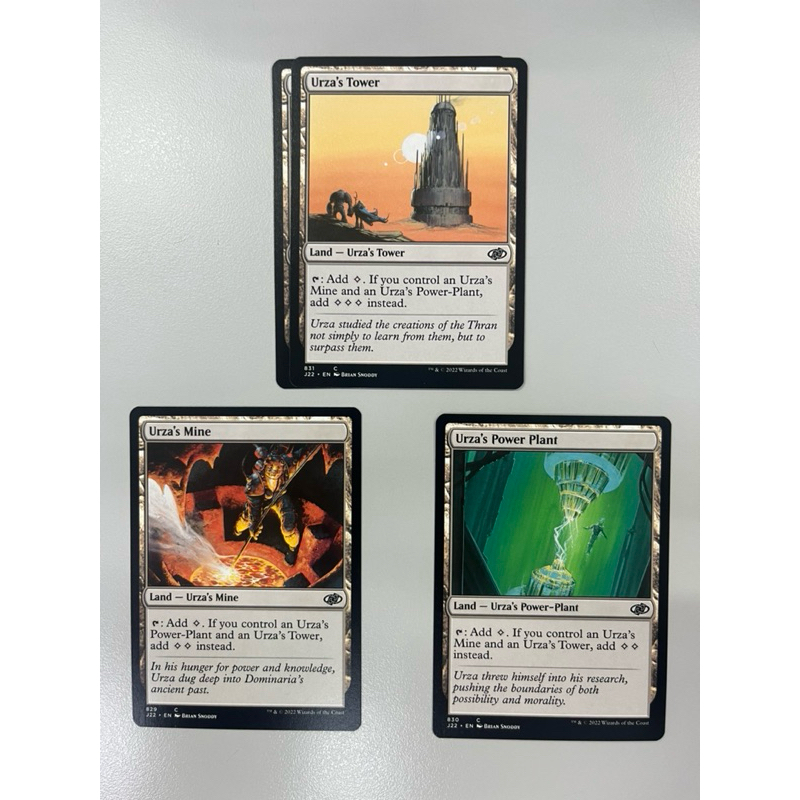 การ์ด MTG Urza’s Tower Power Plant Mine Land Magic the Gathering EDH รุ่น JMP สภาพ Ex-Nm