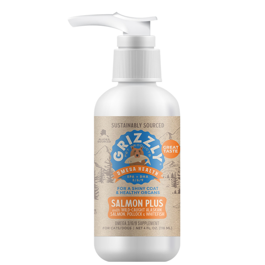 Grizzly Salmon Oil น้ำมันปลาแซลมอนสุนัข,แมว/น้ำมันสาหร่ายทะเล บำรุงขนและผิวหนัง (พร้อมส่งไทย)