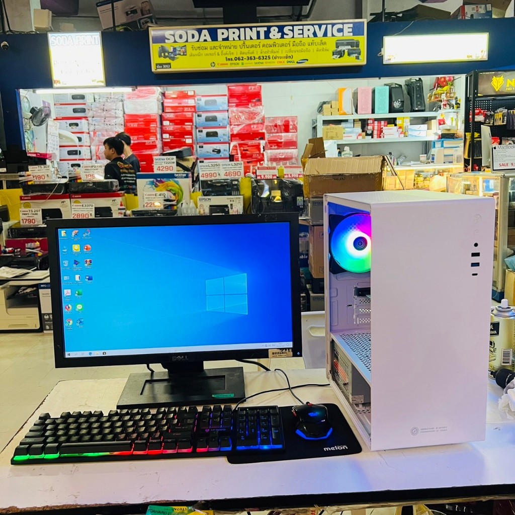 คอมพิวเตอร์เล่นเกมส์ครบชุด CPU I5 / RAM 8GB / SSD 128GB / เล่นเกมเบาๆ พร้อมจอ ราคาประหยัด พร้อมใช้งา