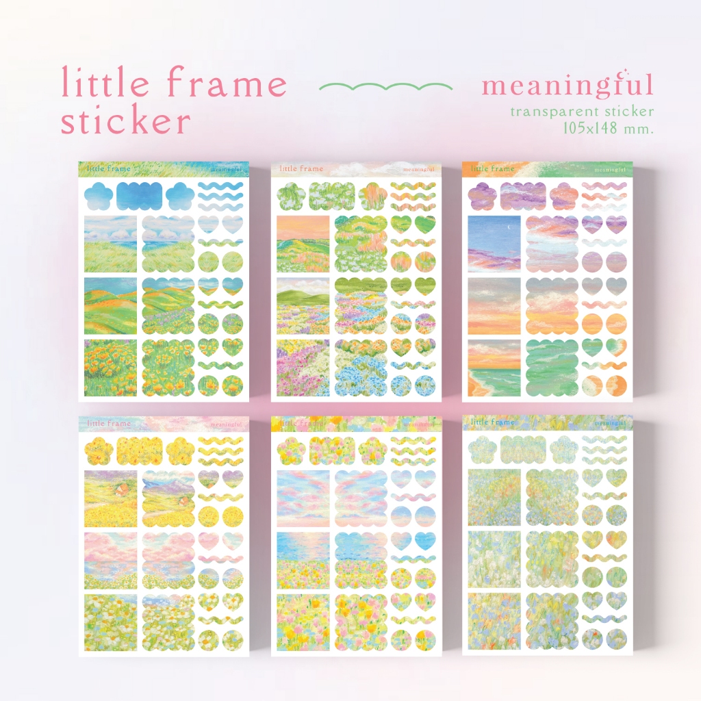 little frame sticker 🎶 | สติกเกอร์ สติกเกอร์ใส สติกเกอร์ตกแต่ง