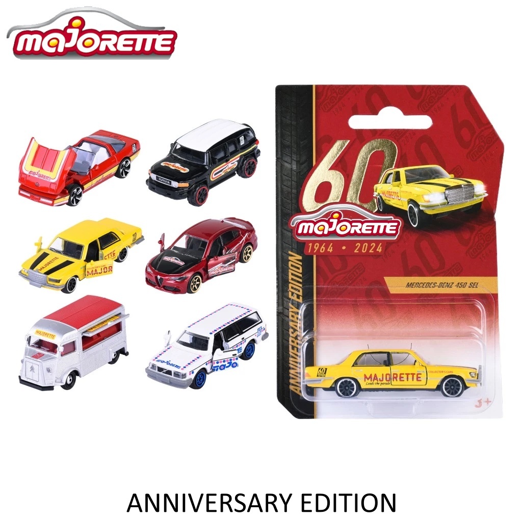 โมเดลรถเหล็ก majorette Anniversary Edition Premium ครบรอบ 60ปี (1964-2024) เลือกแบบได้ สเกล1/64 รถของเล่น MJ54100 #