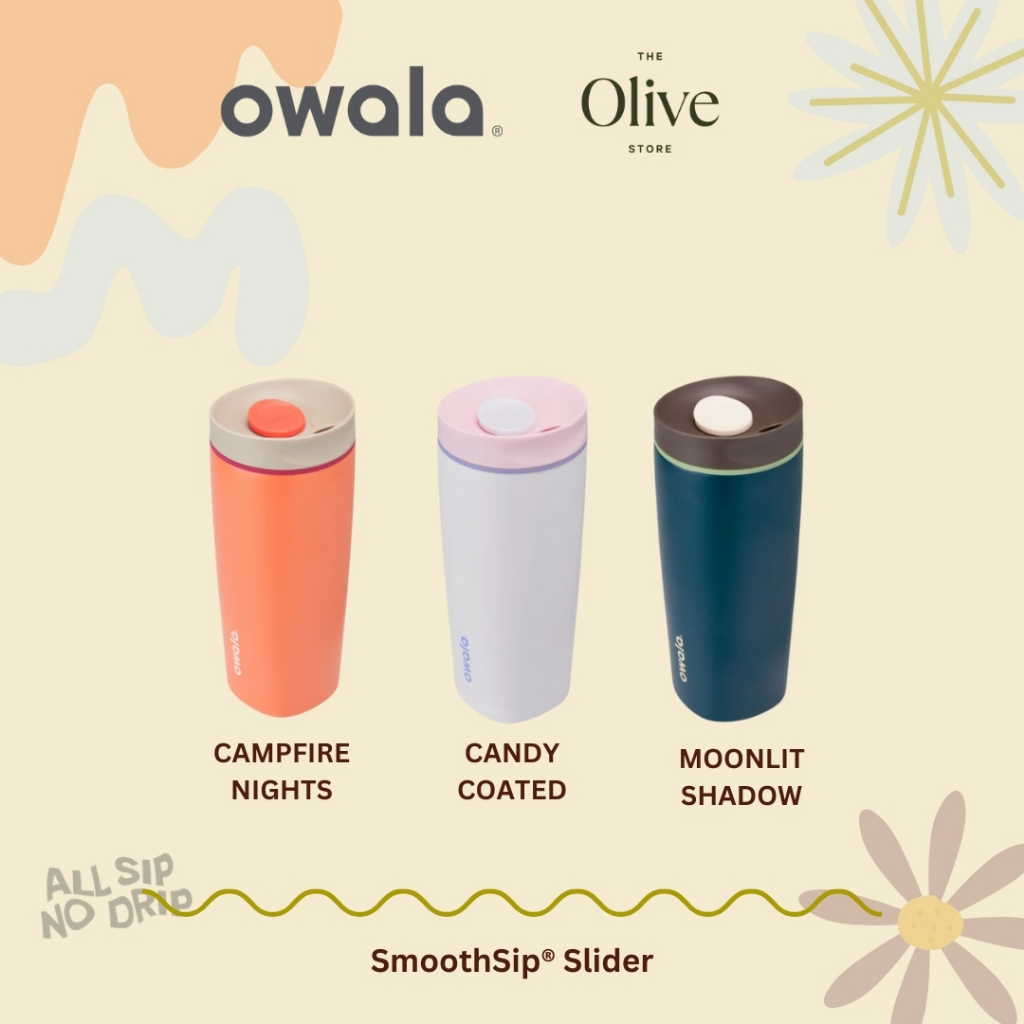 สินค้าพรีออเดอร์ 3-4 สัปดาห์| Owala SmoothSip Slider แก้วเก็บความเย็นและร้อน รุ่นยกดื่ม จากอเมริกา