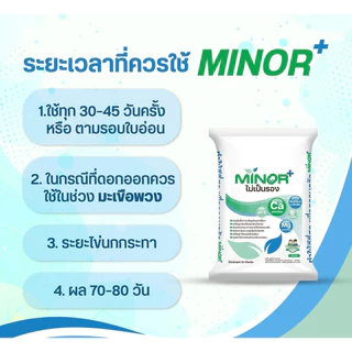 ไมเนอร์+ ไม่เป็นรอง ธาตุอาหารรอง ปรับค่า ph สามารถป้องกันโรคได้ (ใช้โค้ดส่งฟรี300บาท)