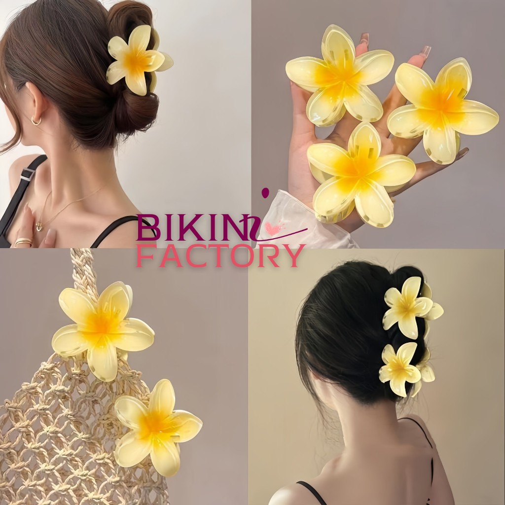 BIKINI FACTORY กิ๊บติดผมน่ารัก เครื่องประดับผม กิ๊บหนีบลายดอกไม้ 🌸 สไตล์ชายหาด แฟชั่น BK-158