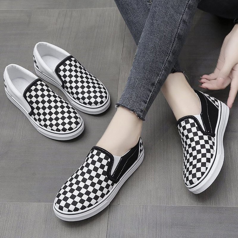 พร้อมส่ง รองเท้าผ้าใบแบบสวม รองเท้าผ้าใบลำลองสำหรับนักเรียน ไซส์ 36-44