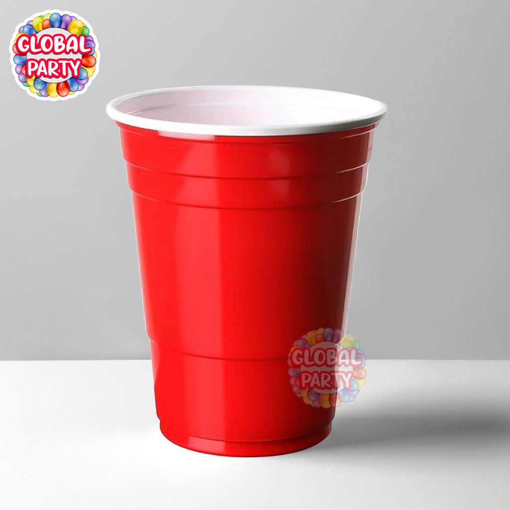 [ลด ล้าง สต็อก] แพ็ค 50 ใบ แก้วแดง Red cup ขนาด 16 ออนซ์ American Party