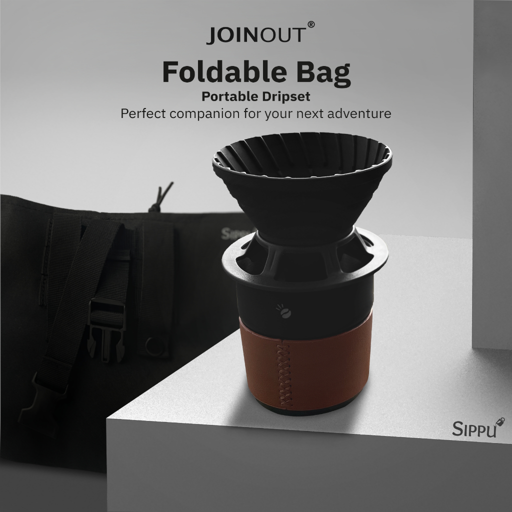 JOINOUT V1 (M) Collapsible Silicone Dripper with Foldable Bag ซิลิโคนดริปเปอร์ พกพา ชุดดริปกาแฟ V60