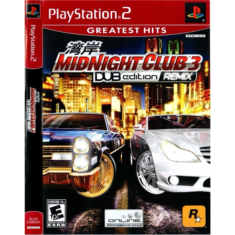 แผ่นเกมส์ ps2 Midnight Club 3 Dub Edition Remix