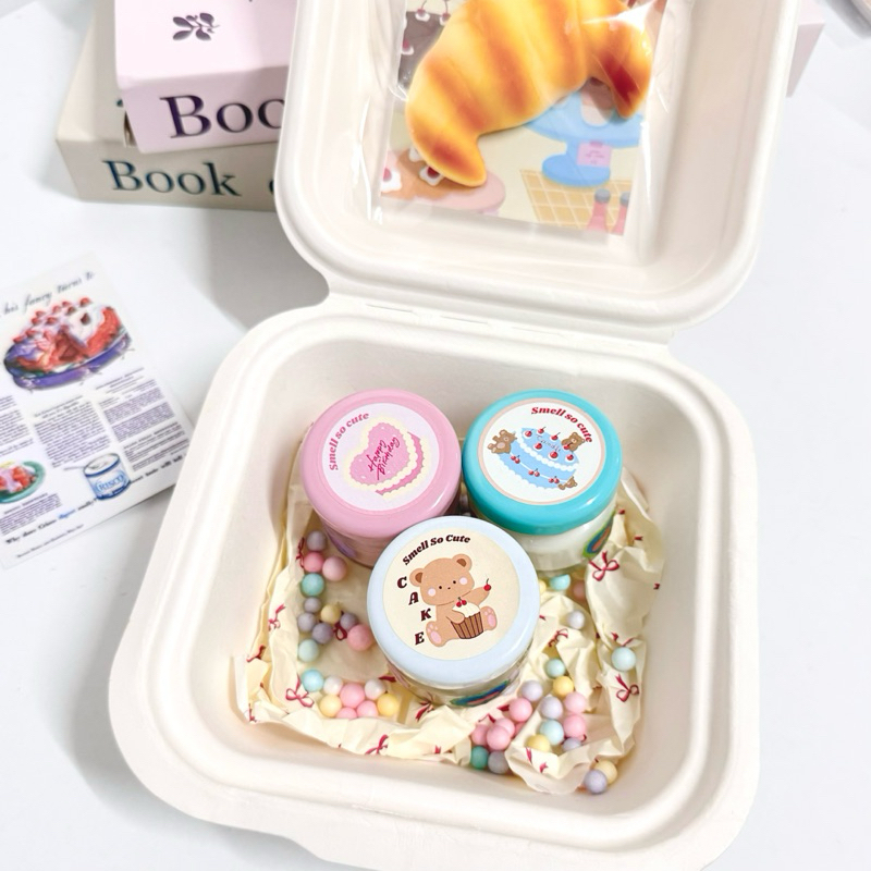 Smellsocute | Bread&Jam candle🥐 มีสกุชชี่ขนมปัง กลิ่นVanilla,Chocolate,Peach พร้อมส่ง