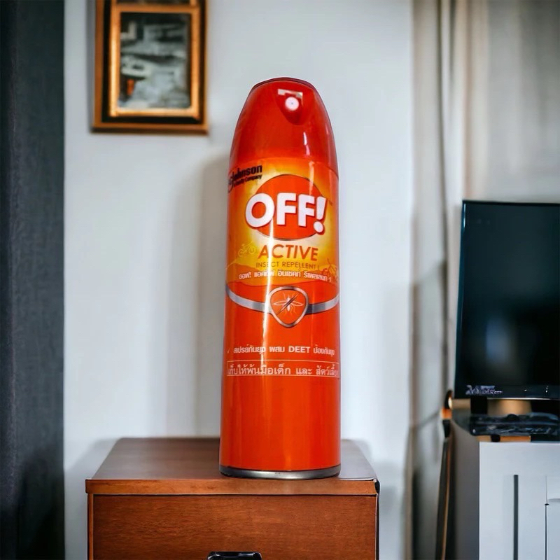 OFF! Active Spray ออฟ แอคทีฟ สเปรย์กันยุง กันยุง อย่างได้ผลนาน 6 ชั่วโมง ขนาด 170 ml.(กระป๋องส้ม)