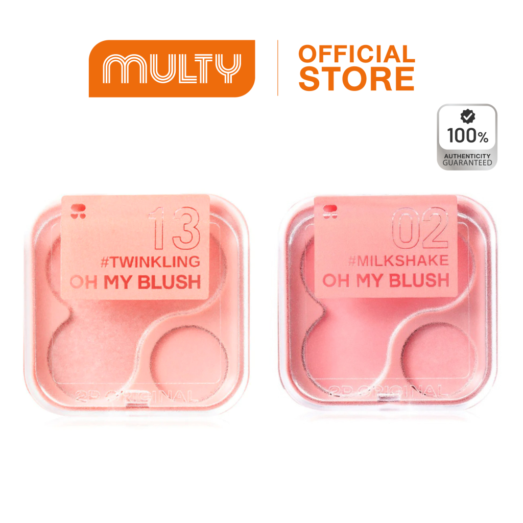 ซื้อ 2P Original-Oh My Blush 2in1 บลัชออน บลัชออนไร้ฝุ่น