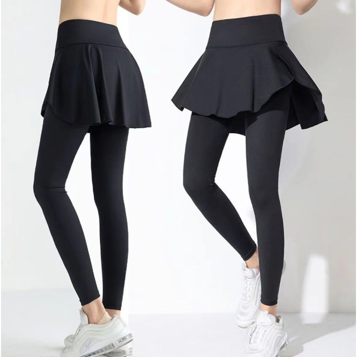 มาใหม่ (พร้อมส่ง) กางเกงกระโปรงออกกำลังกายผู้หญิง ผ้านิ่ม ยืดเยอะ รุ่น 192