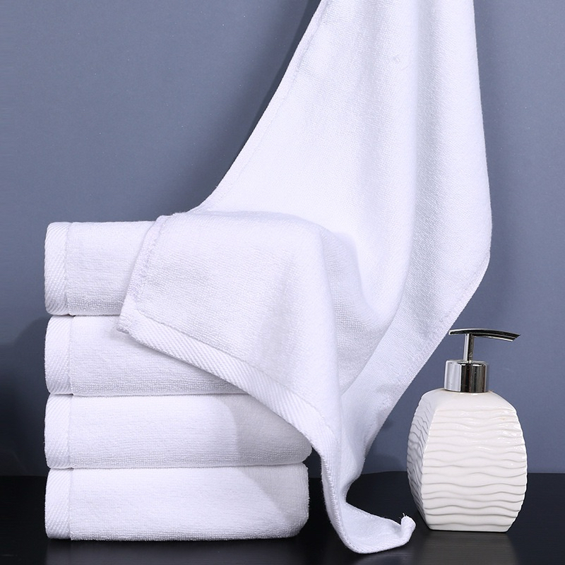 ผ้าเช็ดผม ผ้าขนหนูผืนเล็ก เกรดโรงแรม5ดาว รุ่นพรีเมี่ยม คอตตอน 100% ขนาด30*70cm. /80กรัม