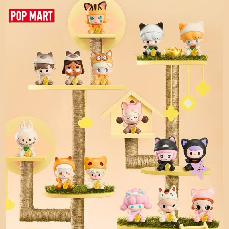 [แบบสุ่ม] [1จุ่มได้ 5 ตัว] LUCKY CAT Series POPBEAN