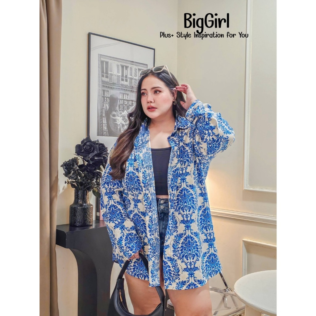 B33เสื้อเชิ้ตไซส์ใหญ่คนอ้วนสาวอวบรอบอก40-62นิ้ว