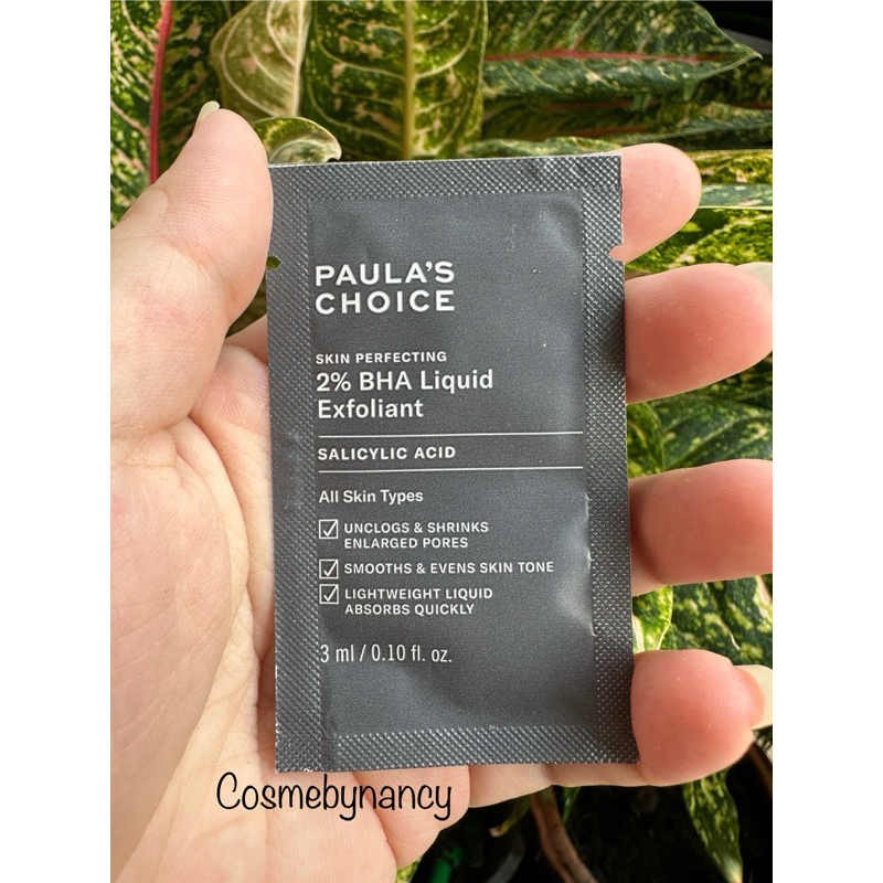 💥พร้อมส่ง💥 Paula's Choice Skin Perfecting 2% BHA Liquid Exfoliate for Clear Skin 3ml ขนาดทดลอง แท้10
