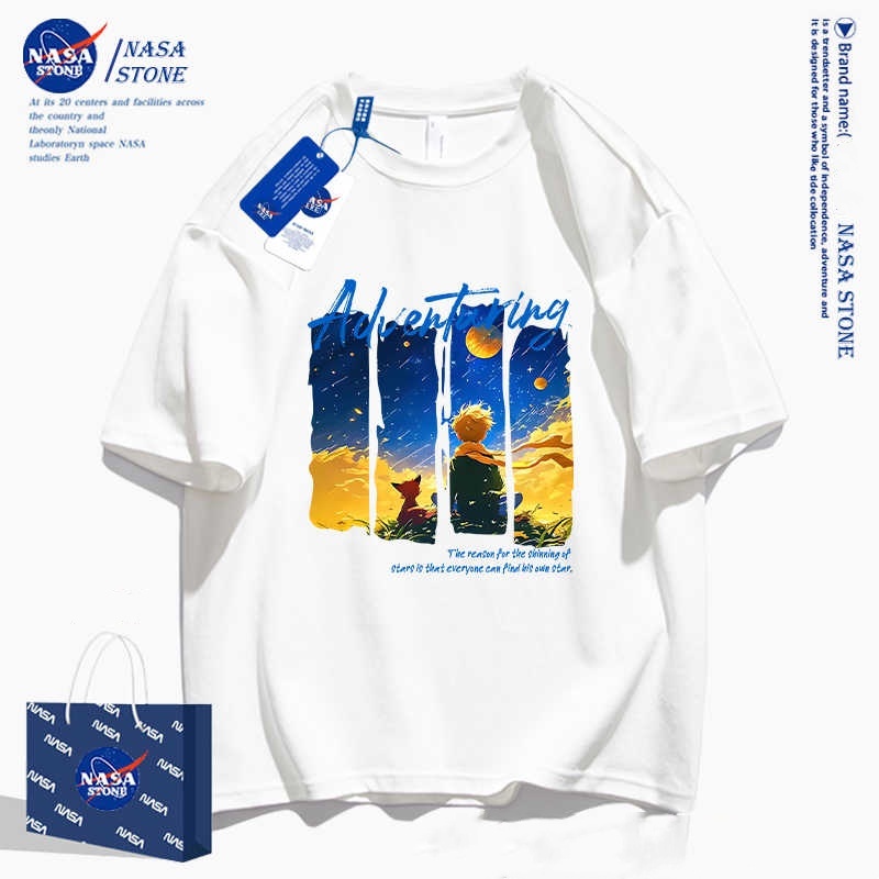 【UT】งานป้าย เสื้อยืดแบรนด์ร่วม "The Little Prince" ฤดูร้อน รูปแบบใหม่ ผ้าฝ้ายแท้ เสื้อยืดแขนสั้น