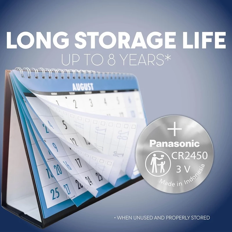 ถ่านกระดุม ถ่าน Panasonic CR2450 Lithium 3V จำนวน 1 ก้อน ของแท้ ถ่านชาร์จ (แพ็คน้ำเงิน) แบตเตอรี่ แบตเตอรี่กุญแจรถ thumbnail 6