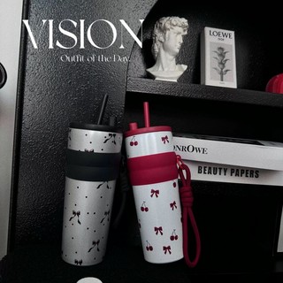 กระบอกน้ำเก็บความร้อน/เย็น แก้วน้ำสแตนเลส316 มีหลอดดูด พับเก็บได้ มีที่เก็บฝาหลอด 710ML รุ่นAX1209