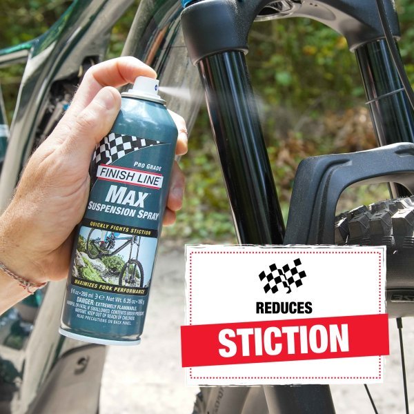 น้ำยาทำความสะอาด หล่อลื่นโช๊คอัพ Finish line Max Suspension Spray 6.35 OZ / 180g ราคา ถูกที่สุด ดีลบีเคเค แกลเลอรีภาพที่ 2